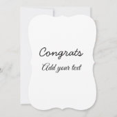 卒業シンプルミニマルおめでとうございます (裏面)