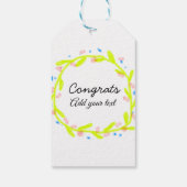 卒業シンプルミニマルおめでとうございます ギフトタグ (裏面)