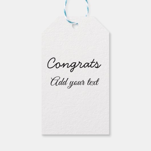 卒業シンプルミニマルおめでとうございます ギフトタグ (裏面)