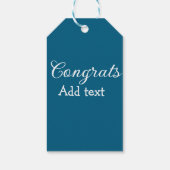 卒業シンプルミニマルおめでとうございます ギフトタグ (裏面)