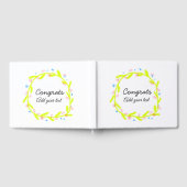 卒業シンプルミニマルおめでとうございます ゲストブック (全面)