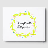 卒業シンプルミニマルおめでとうございます ゲストブック (裏面)