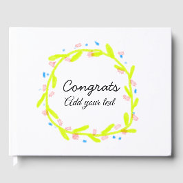 卒業シンプルミニマルおめでとうございます ゲストブック