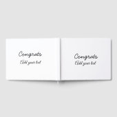 卒業シンプルミニマルおめでとうございます ゲストブック (全面)