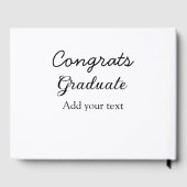 卒業シンプルミニマルおめでとうございます ゲストブック (裏面)