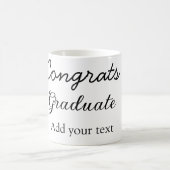 卒業シンプルミニマルおめでとうございます コーヒーマグカップ (中央)