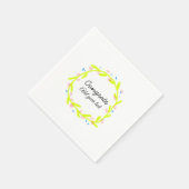 卒業シンプルミニマルおめでとうございます スタンダードカクテルナプキン (角)