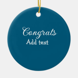 卒業シンプルミニマルおめでとうございます セラミックオーナメント