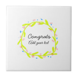 卒業シンプルミニマルおめでとうございます タイル