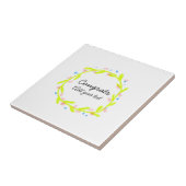 卒業シンプルミニマルおめでとうございます タイル (側面)