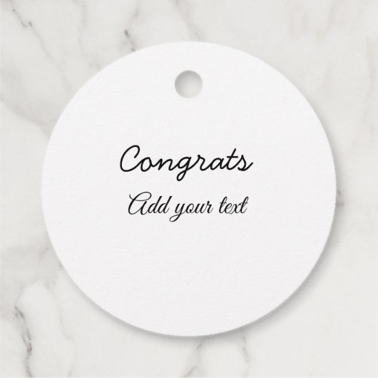 卒業シンプルミニマルおめでとうございます フェイバータグ (裏面)