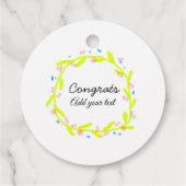 卒業シンプルミニマルおめでとうございます フェイバータグ (裏面)