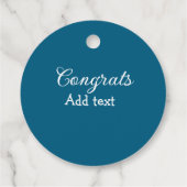 卒業シンプルミニマルおめでとうございます フェイバータグ (裏面)