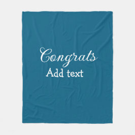 卒業シンプルミニマルおめでとうございます フリースブランケット