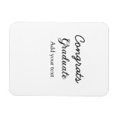 卒業シンプルミニマルおめでとうございます マグネット (横)