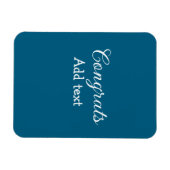 卒業シンプルミニマルおめでとうございます マグネット (横)