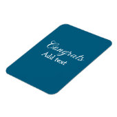 卒業シンプルミニマルおめでとうございます マグネット (左側)