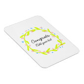 卒業シンプルミニマルおめでとうございます マグネット (右側)