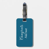 卒業シンプルミニマルおめでとうございます ラゲッジタグ (裏面縦)