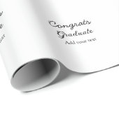 卒業シンプルミニマルおめでとうございます ラッピングペーパー (ロールコーナー)