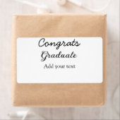 卒業シンプルミニマルおめでとうございます ラベル (インサイチュ)