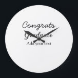 卒業シンプルミニマルおめでとうございます ラージ壁時計<br><div class="desc">デザイン</div>