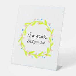 卒業シンプルミニマルおめでとうございます 台座サイン