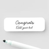 卒業シンプルミニマルおめでとうございます 名札 (インサイチュ)