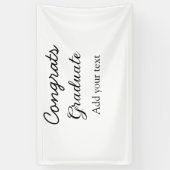 卒業シンプルミニマルおめでとうございます 横断幕 (縦)