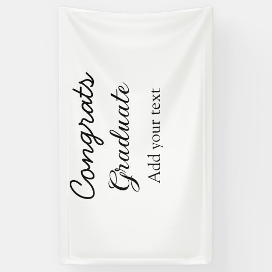 卒業シンプルミニマルおめでとうございます 横断幕 (縦)