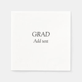 卒業シンプル式ミニマル型エレガント型 スタンダードカクテルナプキン
