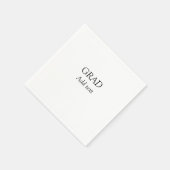 卒業シンプル式ミニマル型エレガント型 スタンダードカクテルナプキン (角)