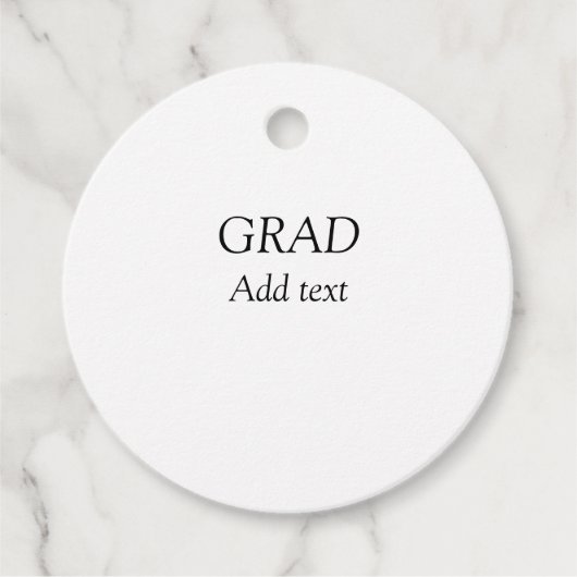 卒業シンプル式ミニマル型エレガント型 フェイバータグ (正面)