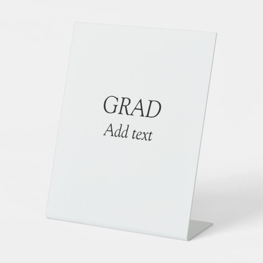 卒業シンプル式ミニマル型エレガント型 台座サイン (正面)