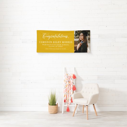 卒業シンプル祝い 横断幕 (インサイチュ)