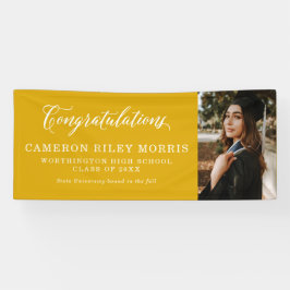 卒業シンプル祝い 横断幕