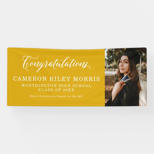 卒業シンプル祝い 横断幕 (横)