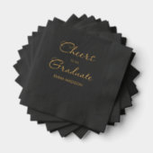 卒業シンプル者に対するミニマル応援 箔ナプキン (インサイチュ (積み重ね))