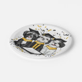 卒業シーズー（犬）Tzu Dogs ペーパープレート (アングル)