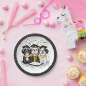 卒業シーズー（犬）Tzu Dogs ペーパープレート (パーティー)