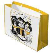 卒業シーズー（犬）Tzu Dogs ラージペーパーバッグ (裏面アングル)