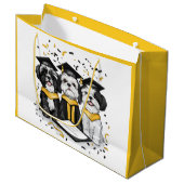 卒業シーズー（犬）Tzu Dogs ラージペーパーバッグ (正面アングル)