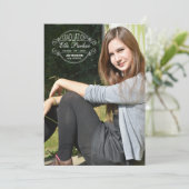 卒業シール写真卒業発表 案内状 (スタンド正面)