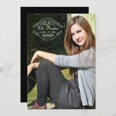 卒業シール写真卒業発表 案内状 (正面/裏面)