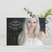 卒業シール写真卒業発表 案内状 (スタンド正面)