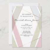 卒業ジオフレームテ淡い色のアグリーン赤面バラ 招待状 (裏面)