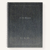 卒業ジャーナル『欄外に』 ノートブック (正面)