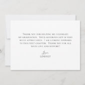 卒業スエレガントクリプトの写真 サンキューカード (裏面)