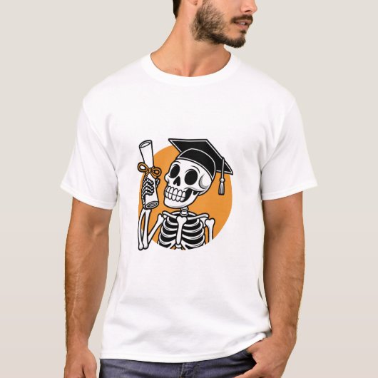 卒業スカルパワーで未来を抱擁 Tシャツ (正面)