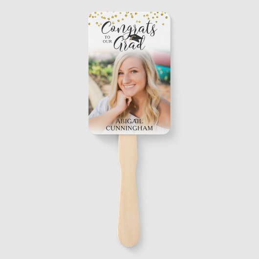 卒業スクリプトのおめでとうから卒業写真へ ハンドファン (裏面)